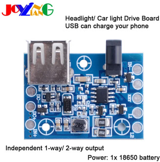 JYL-5001 Head Lamp LED Drive Board 18650 Circuit Board USB To Mobile Phone Charging T6/ U2/ Q5 Headlamp Accessories