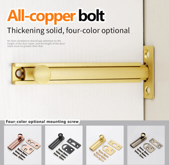 JZPENG Chinese stijl Ming antieke koperen grote bolt houten deur koperen deur bolt outdoor deurslot tuin vintage messing klink groen bronzen