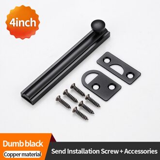 JZPENG houten deur raam badkamer verborgen messing kleine donkere klink deur bolt deurklink lock gesp kaart gesp vintage deur bu Elegant zwart