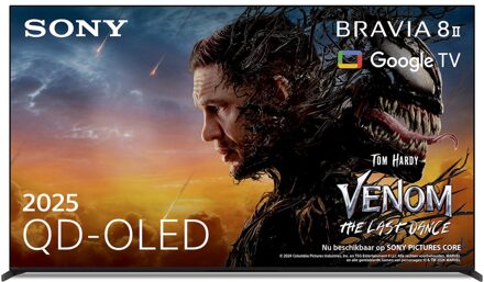 K-55XR8M25BP (2025) BRAVIA 8 II - 55 inch - OLED TV Zwart