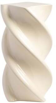 &k amsterdam Pillar Marshmallow Bijzettafel H 54 cm - Off White Wit