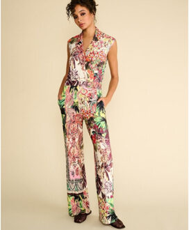 K-design Jumpsuit a332-p939 - maat S Veelkleurig