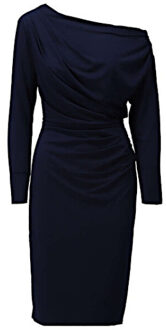 K-design Jurk b190 navy r - maat M Blauw