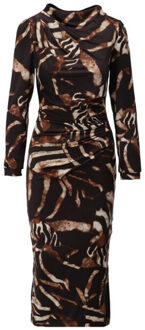 K-design Jurk b203 Bruin - XL