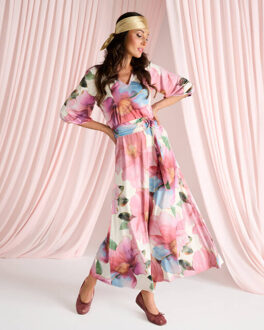 K-design Jurk c111 - maat M Roze