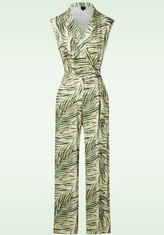 K-design Kendra jumpsuit in multi Groen/Multicolour