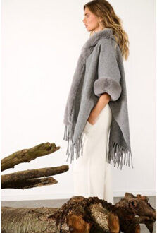 K-design Poncho b910- Grijs - One size