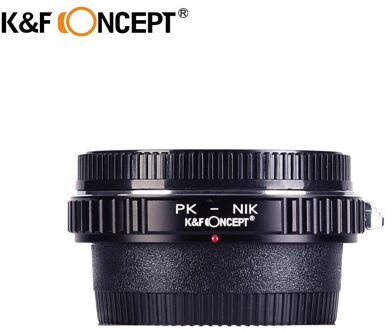K & F CONCEPT Optische Glas Adapter Ring voor Pentax PK K Lens (te) fit voor Nikon AI AF F Camera Mount Camera Body