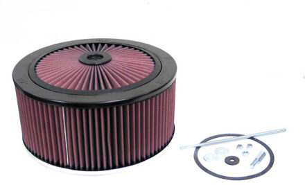 K&N 130mm flens, 11'' diameter, 159mm Hoogte met X-Stream deksel (66-3130) 663130