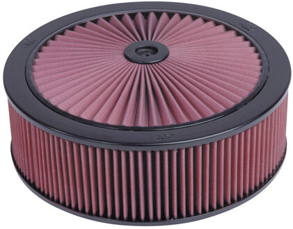 K&N 130mm flens, 14'' diameter, 120mm Hoogte, 1.25'' Dropbase met X-Stream deksel (66-3070) 663070