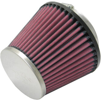 K&N universeel conisch filter 70mm aansluiting, 129mm Bodem, 89mm Top, 102mm Hoogte (RC-5128) RC5128