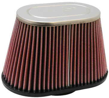 K&N universeel filter 89mm aansluiting, 216mm x 133mm Bodem, 159mm x 102mm Top, 140mm Hoogte (RC-504 RC5040