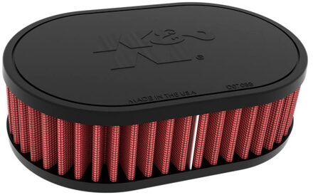 K&N Universeel Luchtfilter Ovaal with 52mm offset aansluiting (13mm), 178mm x 114mm onder, 51mm hoog RU071V