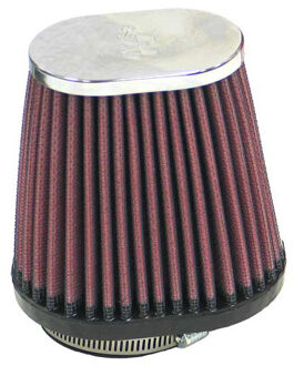 K&N universeel ovaal/conisch filter 54mm offset aansluiting, 102mm x 76mm Bodem, 76mm x 51mm Top, 10 RC2890