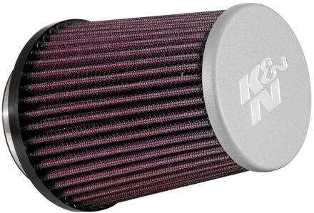 K&N universeel vervangingsfilter Conisch 76mm aansluiting + zilveren top (RE-5287) RE5287