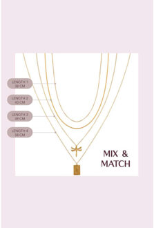 K.sk.210.1 spirit necklace Geel - One size