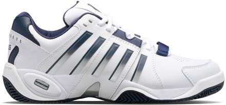 K-Swiss Accomplish Iv Tennisschoenen Heren-Wit,Donkerblauw - 40,41,41.5,42,42.5,43,44,44.5,45,46,47,49