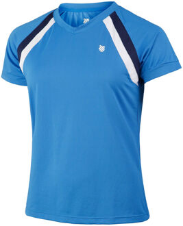K-Swiss Core Team T-shirt Dames-Blauw,Veelkleurig - M,L,XL