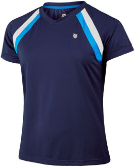 K-Swiss Core Team T-shirt Dames-Donkerblauw,Veelkleurig - XS,L