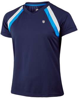 K-Swiss Core Team T-shirt Dames-Donkerblauw,Veelkleurig - XS
