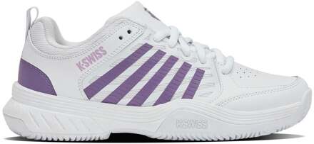 K-Swiss COURT EXPRESS 2 Clay Tennisschoenen Dames-wit, lavendel - 38