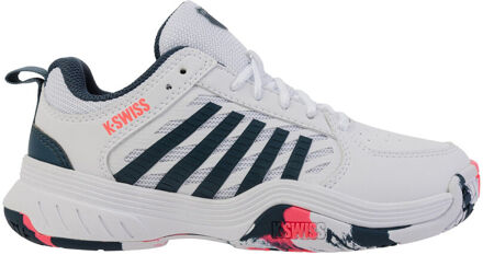 K-Swiss Court Express 2 Tennisschoenen Kinderen-Wit,Petrolblauw - 30,32,32.5,33,33.5