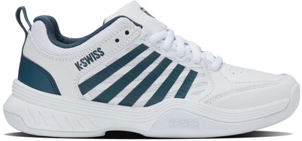K-Swiss Court Express 2 Tennisschoenen Kinderen-Wit,Petrolblauw - 35.5,37