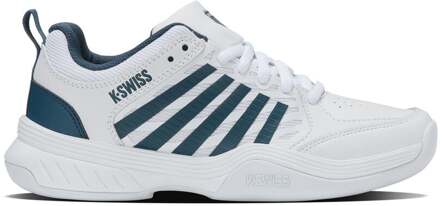 K-Swiss Court Express 2 Tennisschoenen Kinderen-Wit,Petrolblauw - 35.5