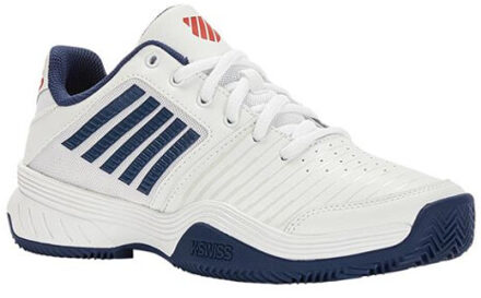 K-Swiss Court Express HB Tennisschoenen Heren wit - blauw - rood - 42 1/2