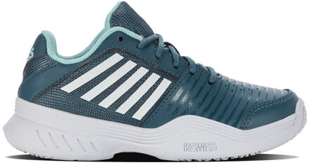 K-Swiss Court Express Omni Tennisschoenen Kinderen petrolblauw - 32,33,33.5