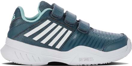 K-Swiss Court Express Strap Omni Tennisschoenen Kinderen-Petrolblauw,Wit - 28,28.5,29,29.5,30,31,32,32.5,33,33.5,34,35