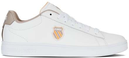 K-Swiss Court Shield II Vrijtijdsschoen Heren-Wit,Bruin - 42.5