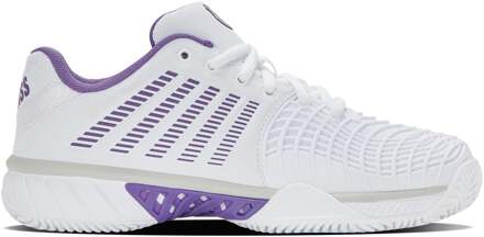 K-Swiss EXPRESS LIGHT 3 Clay Tennisschoenen Dames-wit, lavendel - one size