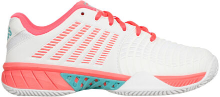 K-Swiss Express Light 3 Tennisschoenen Dames-Wit,Koraal - 38,39,39.5,41