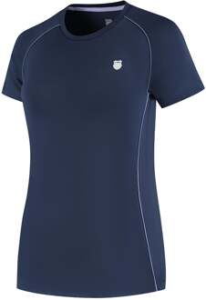 K-Swiss Hypercourt Basic T-shirt Dames donkerblauw - L