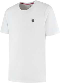 K-Swiss Hypercourt Basic T-shirt Heren wit - S,M,L,XL,XXL