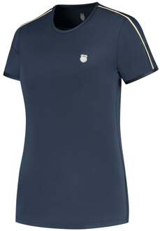 K-Swiss Hypercourt Crew 3 T-shirt Dames donkerblauw - XS,S,M,XL