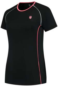 K-Swiss Hypercourt Crew T-shirt Dames-Zwart - XS,M,L