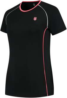 K-Swiss Hypercourt Crew T-shirt Dames-Zwart - XS,S,M,L,XL