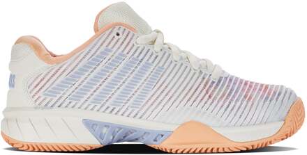 K-Swiss Hypercourt Express 2 CLAY Tennisschoenen Dames-Wit,Abrikoos - 37,37.5,38,39,39.5,40,41,41.5,42