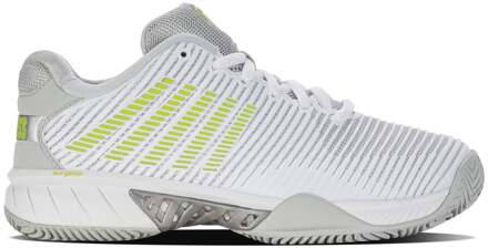 K-Swiss Hypercourt Express 2 CLAY Tennisschoenen Dames-Wit,Lichtgrijs - 37.5