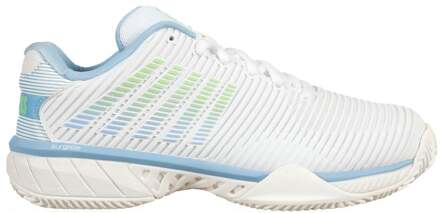 K-Swiss Hypercourt Express 2 Tennisschoenen Dames-Wit,Lichtblauw - 37.5