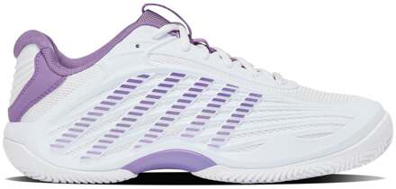 K-Swiss HYPERCOURT EXPRESS 3 Clay Tennisschoenen Dames-wit, lavendel - 42