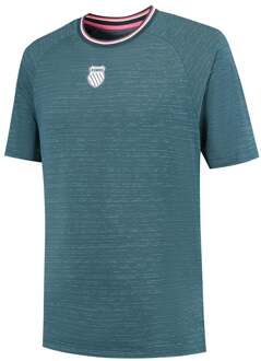 K-Swiss Hypercourt Melange T-shirt Heren-Petrolblauw - S,M