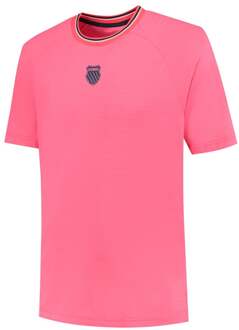 K-Swiss Hypercourt Melange T-shirt Heren-Pink roze - XXL