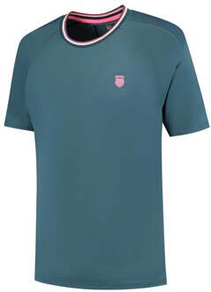 K-Swiss Hypercourt Mesh Crew T-shirt blauw - S