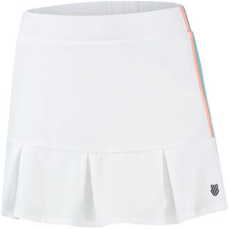 K-Swiss Hypercourt Pleated Skirt 3 Rok Dames wit - XS,XL