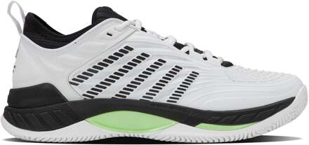 K-Swiss Hypercourt Supreme 2 Tennisschoenen Heren-Wit,Groen - 41,41.5,42,42.5,43,44,44.5,45,46,47,49