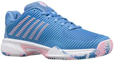 K-Swiss Jongens K-Swiss Juniors Hypercourt Express 2 Tennisschoenen in Blauw-Wit Blauw en wit - EU 37 / UK 4
