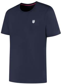 K-Swiss KS AP HYPERCOURT BASIC TEE T-shirt Heren-donkerblauw - XXL